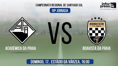 Futebol/Santiago Sul: Académica da Praia e Boavista defrontam-se domingo no jogo pode decidir o título