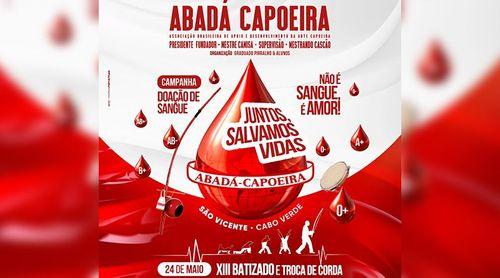 São Vicente: Escola Abadá Capoeira realiza baptizado e troca de cintos com foco na doação de sangue