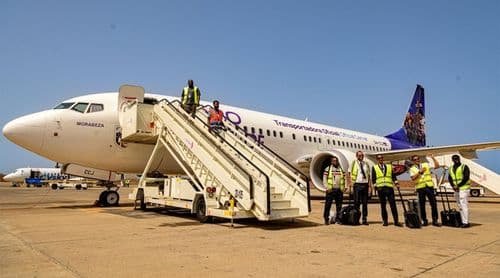 Mundial2026: Cabo Verde Airlines apresenta avião com pintura especial em homenagem aos Tubarões Azuis