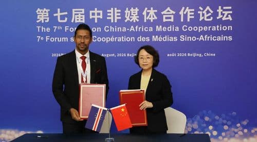 Cabo Verde e China assinam acordo para reforçar cooperação na comunicação social