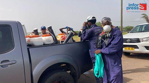 Praia: Agentes de luta anti-vectorial no terreno para campanha de sensibilização e pulverização ambiental (c/áudio)
