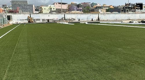 Fogo: Delegação da FIFA visita São Filipe para acompanhar obras de arrelvamento do Estádio 05 de Julho