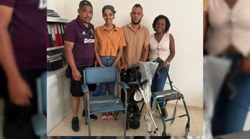Projecto “Um bloco para Porto Novo” apoia Lar de Idosos de Berlim com materiais de auxílio na mobilidade