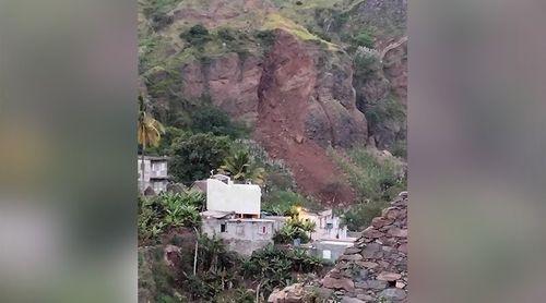 Ribeira Grande: Desabamento de rocha destrói propriedades agrícolas e conduta de água em Caibros