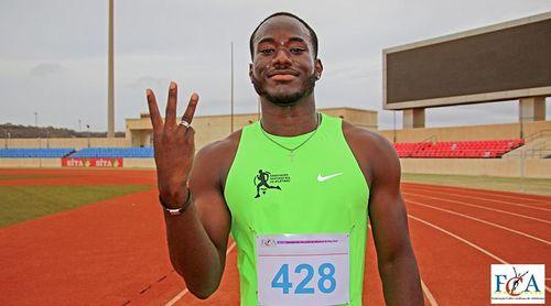 Atletismo: Velocista George Eid conquista tricampeonato nos 100 metros e mostra-se totalmente focado à carreira desportiva