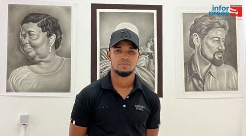 Kaio Soares apresenta 26 quadros na primeira exposição de artes plásticas na Praia
