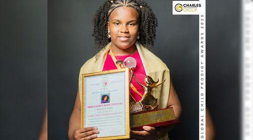 Lauryn Teixeira honoured in British Parliament as one of the World's 100 Child Prodigies