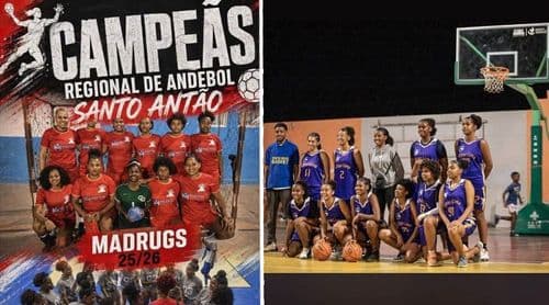 Porto Novo/Desporto: Autarquia enaltece conquistas das equipas femininas de Madrug's e masculina do Porto Novo Basket 