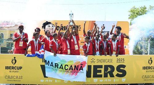 Equipa sub-12 do Maracanã conquista Ibercup 2025 no Estoril ao vencer escola de futebol do ex-internacional Nani