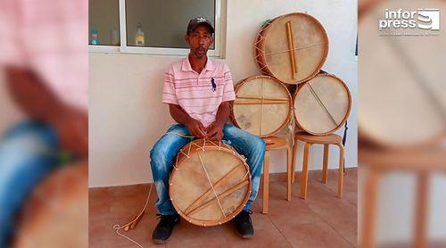 Porto Novo: Noé Cruz leva pela primeira vez seus tambores à ilha do Sal através da URDI