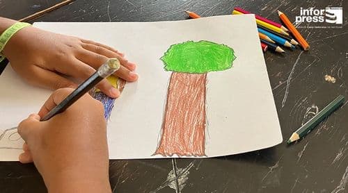 Oficina infantil da exposição “Delirium” incentiva crianças a descobrir a arte e estimula novas gerações de artistas
