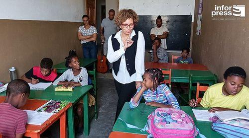 Zaida Freitas reforça compromisso do ICCA com a protecção das crianças e adolescentes na sua visita à região Fogo/Brava