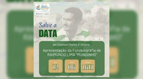 Emanuel Charles d’Oliveira homenageia Raimundo Lima em fotobiografia do jogador/fotógrafo