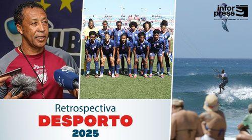 Retrospectiva/Desporto: Tubarões Azuis qualificam-se para Mundial da FIFA2026 e Bubista eleito Treinador Africano do Ano   