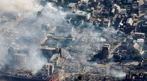 Sobe para 35 o número de mortos no sismo que atingiu o Japão