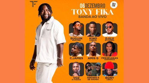  Tony Fika promete espetáculo memorável este sábado na Kebra Kanela