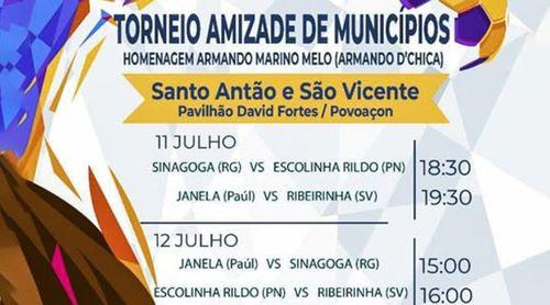 Santo Antão: Arranca hoje torneio amizade de municípios no Pavilhão David Fortes