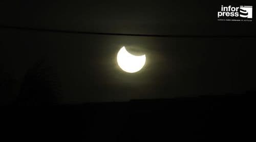 Eclipse solar parcial foi observado hoje em Cabo Verde