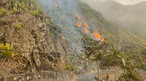 Fogo: Fire that broke out in Cova Matinho remains active