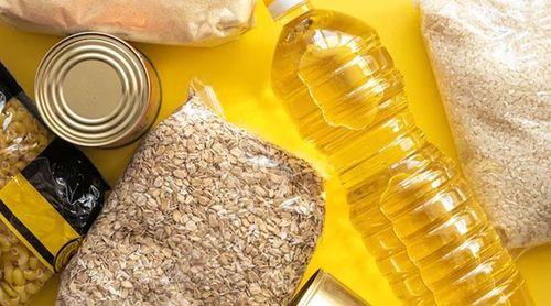 Preços dos produtos alimentares com alta na produção de óleo de soja trigo e arroz