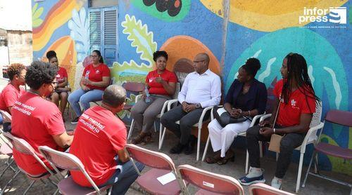Ministro da Família visita Associação de Achada Grande Frente almejando melhor integração das pessoas naquela comunidade