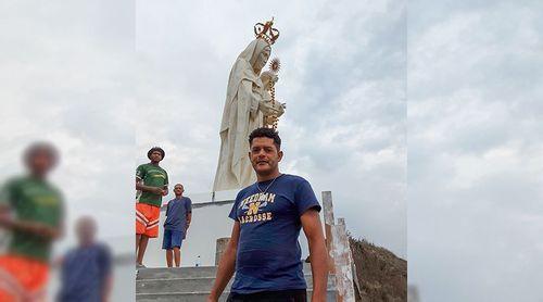 Santo Antão: Autor da estátua de Nossa Senhora do Rosário destaca-se na confecção de esculturas e estátuas