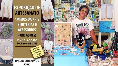 Boa Vista: “Mimos Da Kris, bijuterias e acessórios” em exposição no Centro de Arte e Cultura