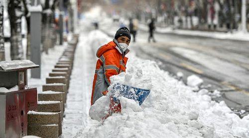 China prolonga alerta laranja para tempestades de neve no centro e leste do país