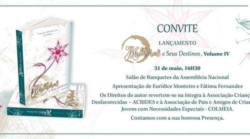 Quarto volume da antologia “Mulheres e Seus Destinos” apresentado hoje na cidade da Praia