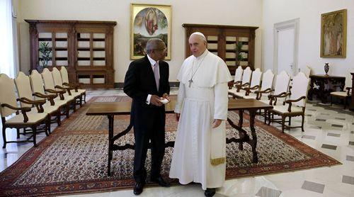 Presidente da República felicita Papa Francisco pelo 11º aniversário do seu pontificado